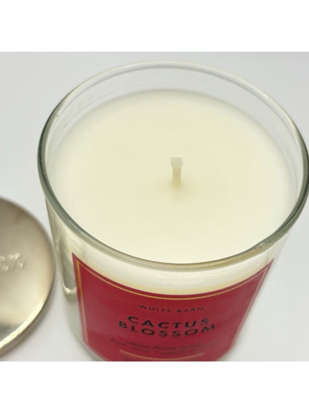Bath & Body Works Cactus Blossom Single Wick Candle 8oz White Barn Coconut Jar - Picture 8 of 10